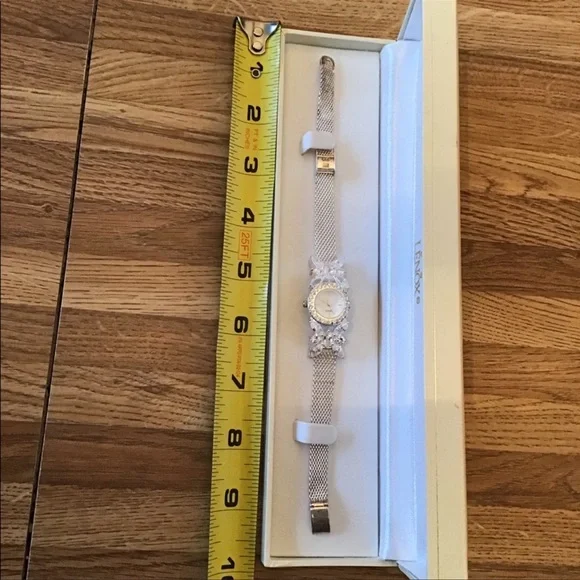 Lenox - Solid Sterling Silver 925 and Crystal Watch - Picture 6 of 8